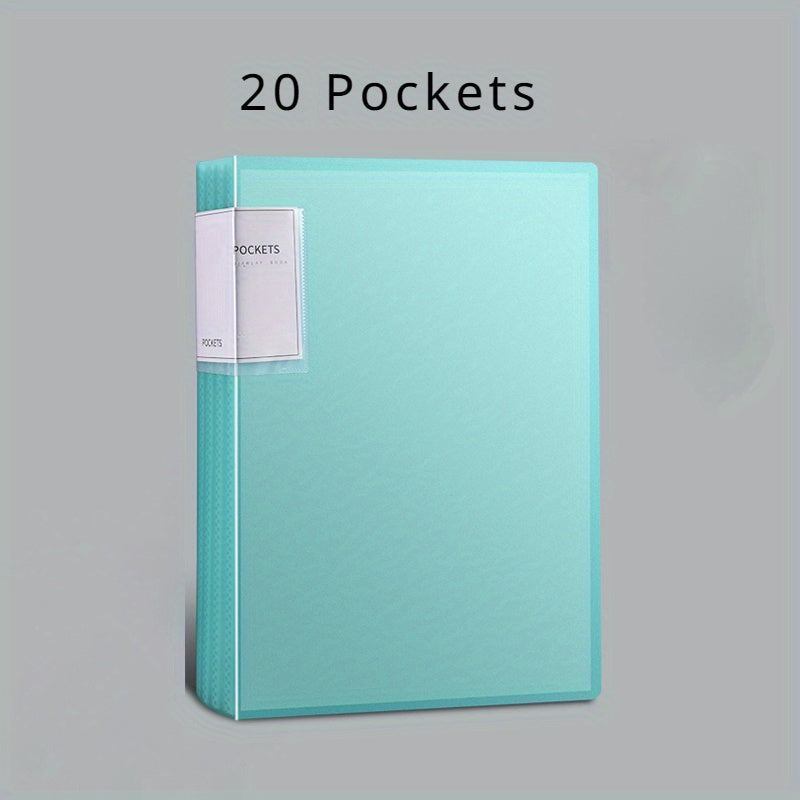 A Folder with 20/30/40/60/80/100 Inner Pages, an A4 Transparent Insert Folder for Organizing Materials, a Multi-Layer Large-Capacity Office Folder for A4 Student Exam Papers, Available in 6 Colors.