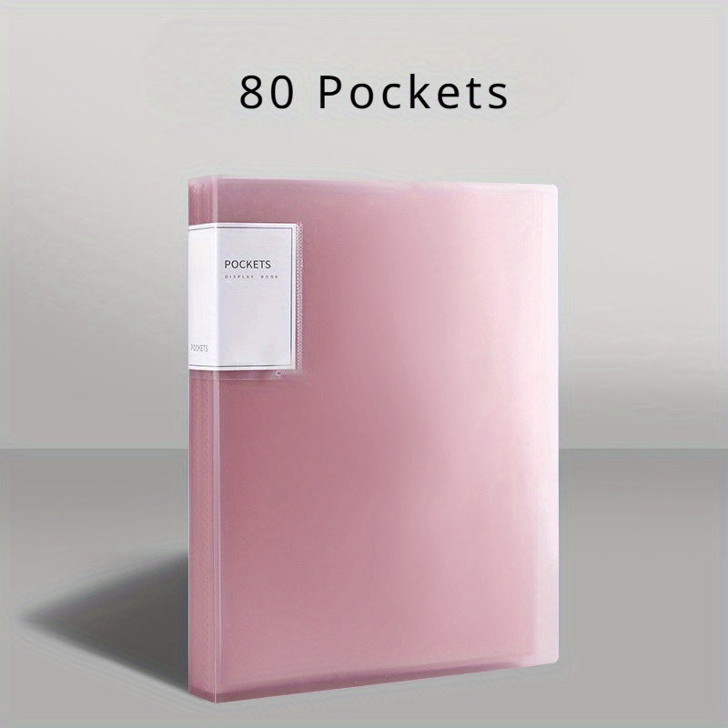 A Folder with 20/30/40/60/80/100 Inner Pages, an A4 Transparent Insert Folder for Organizing Materials, a Multi-Layer Large-Capacity Office Folder for A4 Student Exam Papers, Available in 6 Colors.