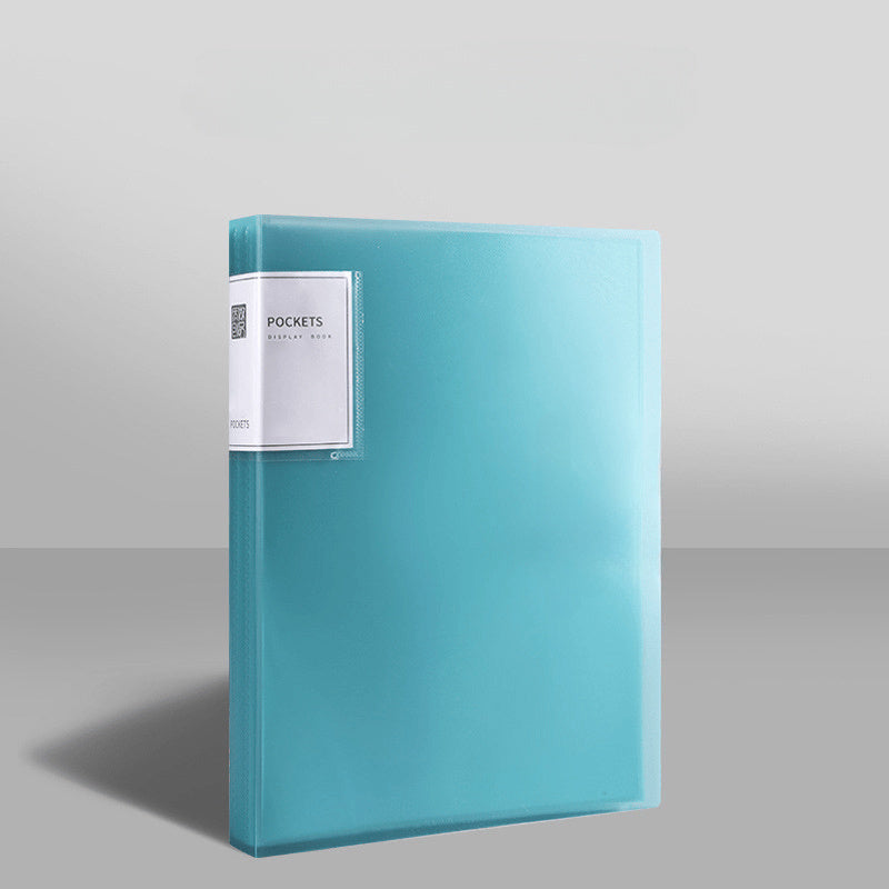 A Folder with 20/30/40/60/80/100 Inner Pages, an A4 Transparent Insert Folder for Organizing Materials, a Multi-Layer Large-Capacity Office Folder for A4 Student Exam Papers, Available in 6 Colors.