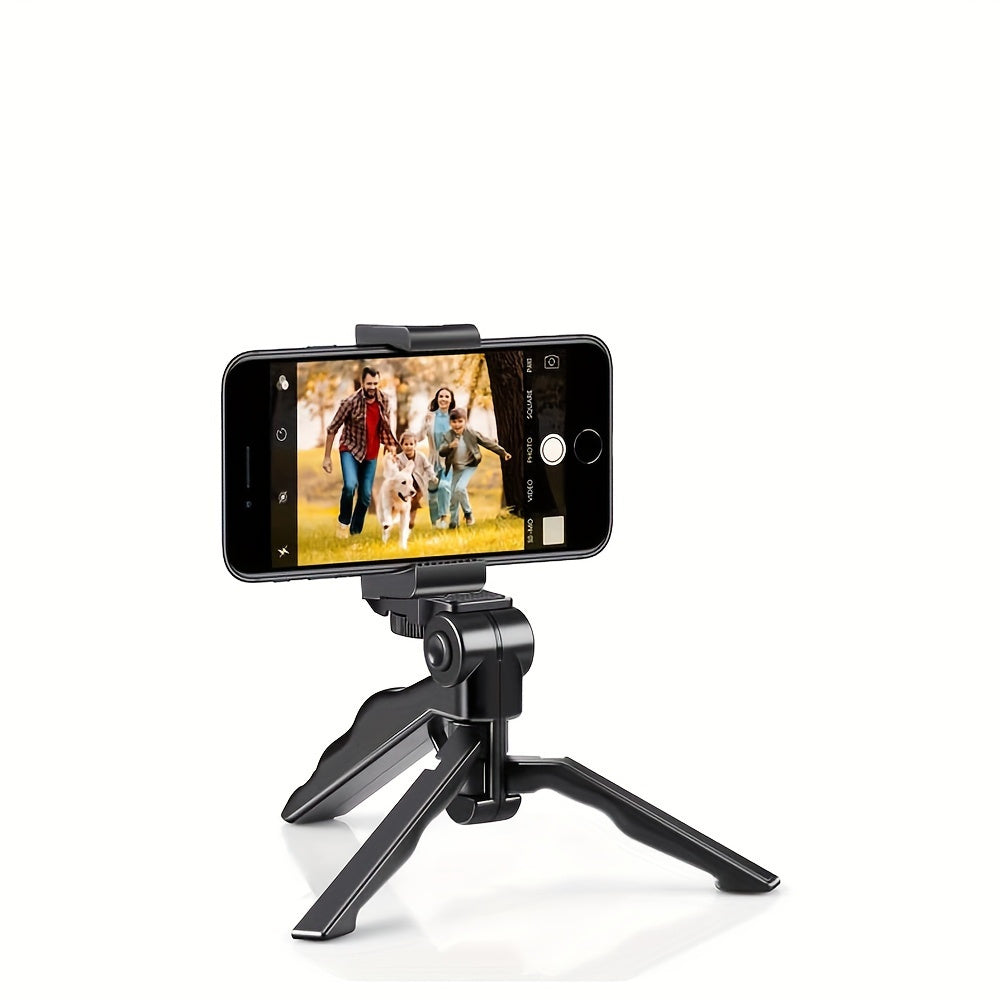 360° Anti-Shake Phone Tripod Mount – Portable Adjustable Smartphone Holder for Live Streaming & Photography | Perfect Gift for Content Creators