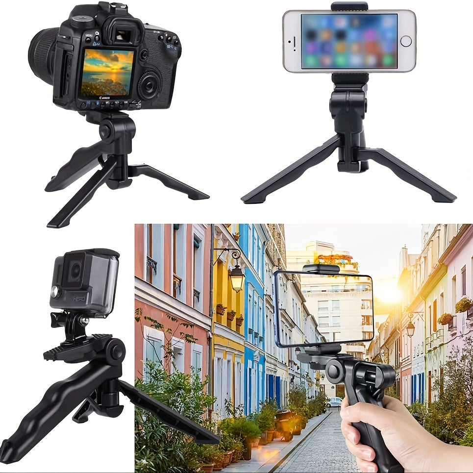 360° Anti-Shake Phone Tripod Mount – Portable Adjustable Smartphone Holder for Live Streaming & Photography | Perfect Gift for Content Creators