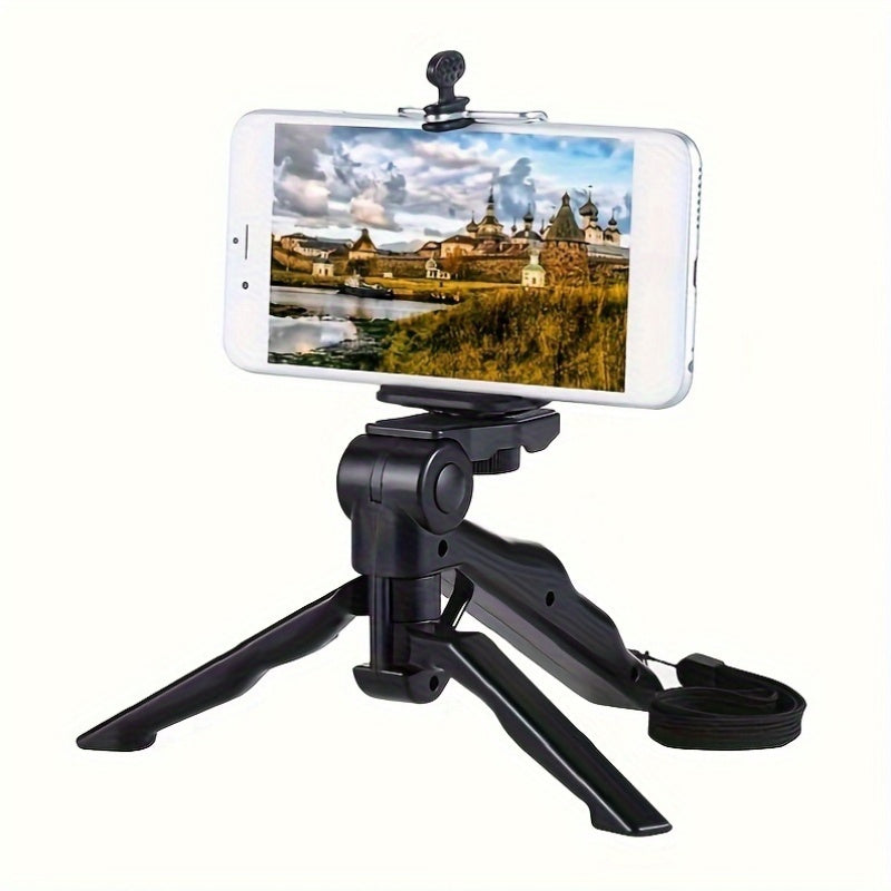 360° Anti-Shake Phone Tripod Mount – Portable Adjustable Smartphone Holder for Live Streaming & Photography | Perfect Gift for Content Creators