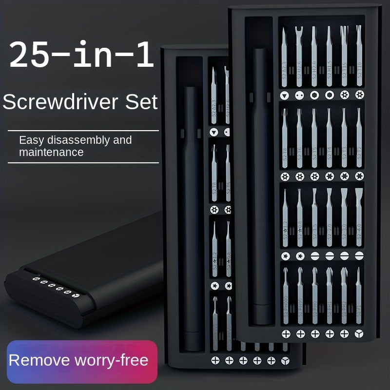 25-in-1 Multi-Function Precision Screwdriver Set, Durable, Uncharged - for Mobile Phone &amp; Tablet Repair