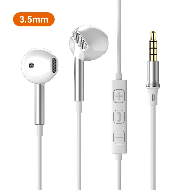 HiFi 9D Surround Sound USB Type C 3.5mm Wired Earbuds for 23 22 &amp; for iPhone 15 Pro Max - Premium Black Design, High-Resolution Audio, Comfortable Fit, Durable Plastic, Volume Control, Compatible with Smartphones, Gaming Head