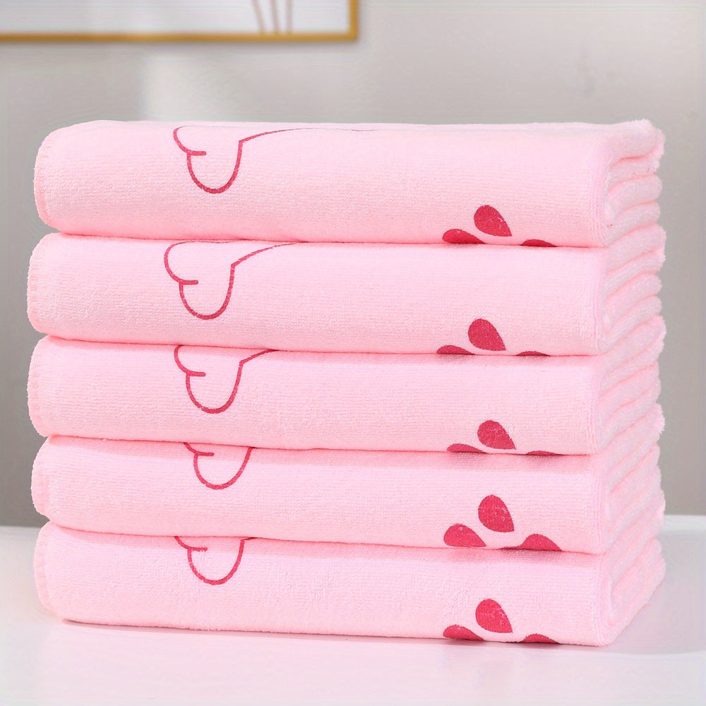 Microfiber Pet Towel for Dogs, Ultra-Absorbent &amp; Quick Drying, Bone &amp; Paw Print Pattern, Machine Washable - Ideal for All Breeds &amp; Sizes