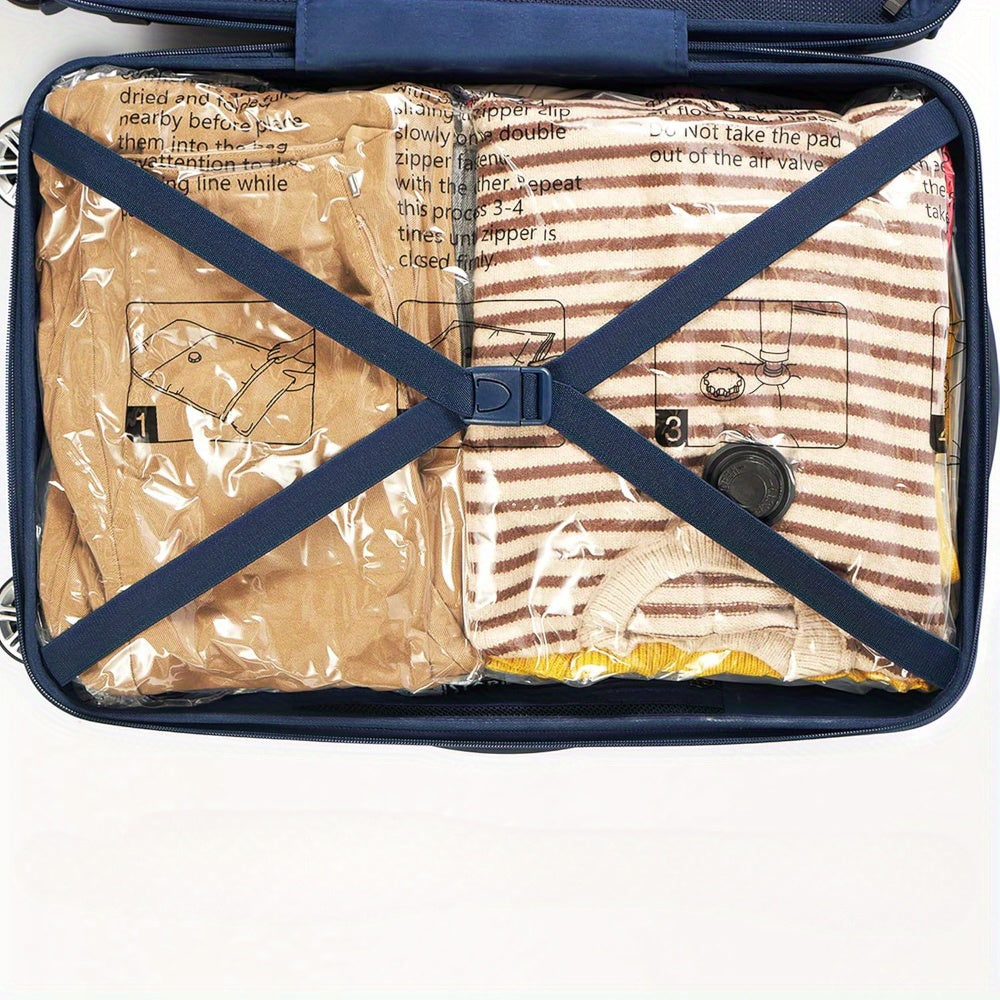 Lot de 6 sacs de rangement sous vide avec pompe manuelle, étanches, compressent vêtements et literie, durable et pratique sans électricité.