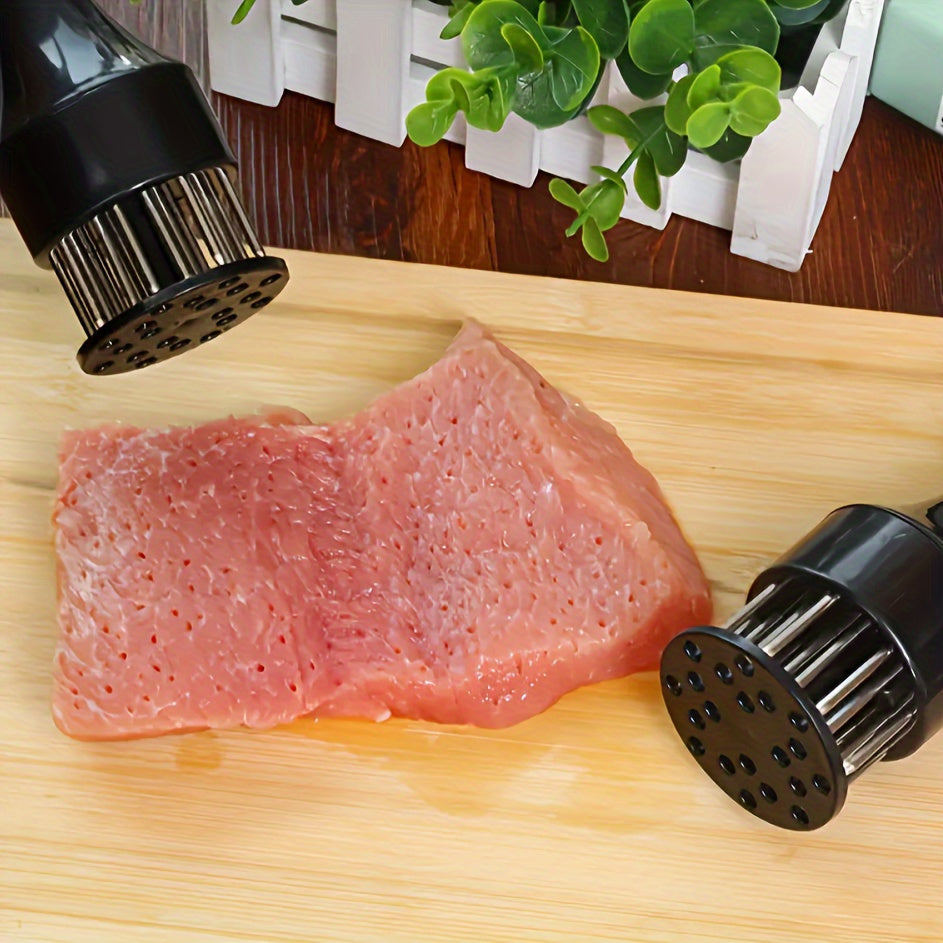 Attendrisseur de viande multifonction, aiguille à steak, maillet et pique à viande, ustensile de cuisine idéal barbecue et préparation steaks.