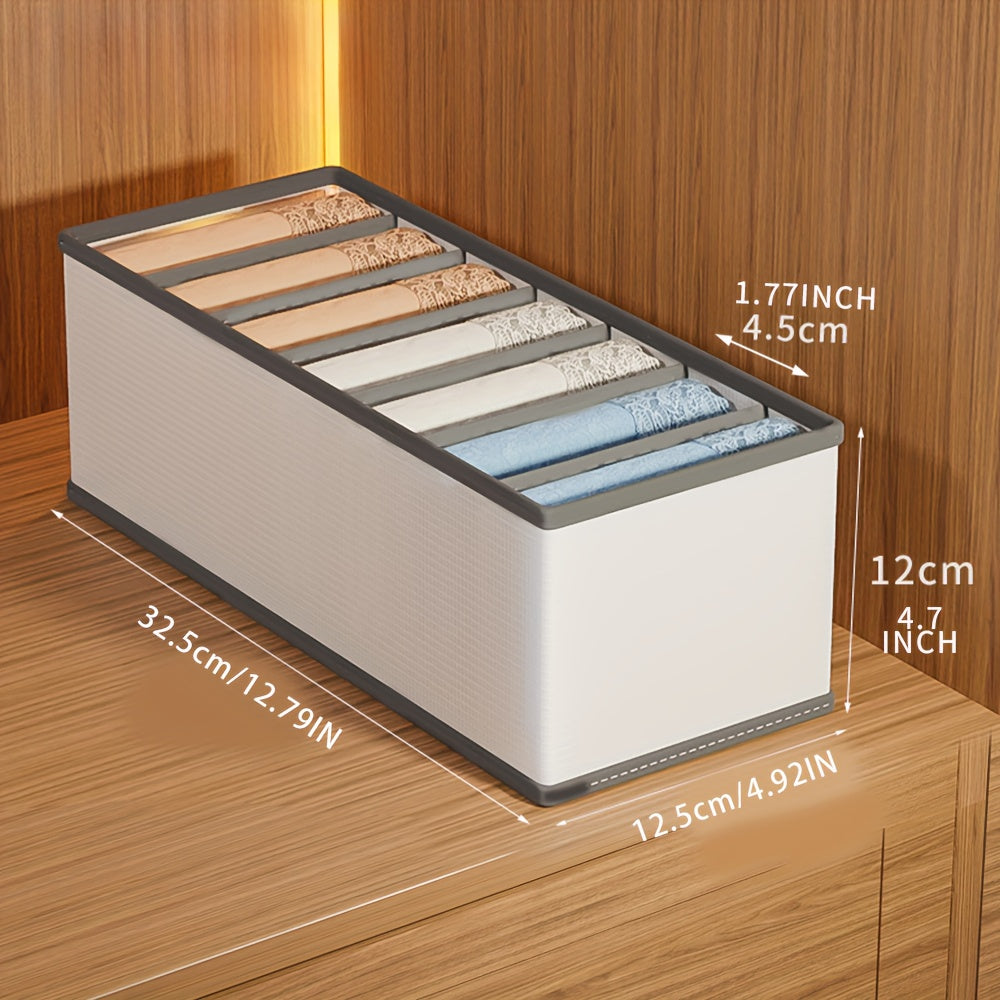 1/3pcs Foldable Drawer Storage Basket, Non-Woven Fabric, Pants Underwear Socks Bra Organizer Storage Box, Father'S Day Gift, Drawer Organizer | Multifunctional | Lightweight, Nylon Drawer Storage Bag with Handle, Divided Clot