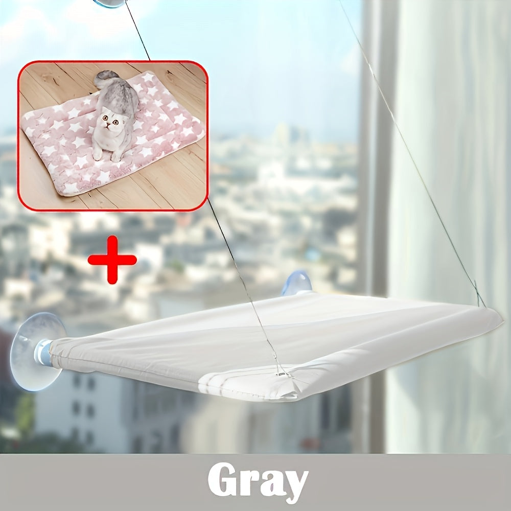 1pc Cozy Cat Window Perch - Hammock Bed for Cats, Durable PVC Material, Easy to Hang, Ideal for Sunbathing and Lounging, Provides Warmth and Comfort, Cat Hammock