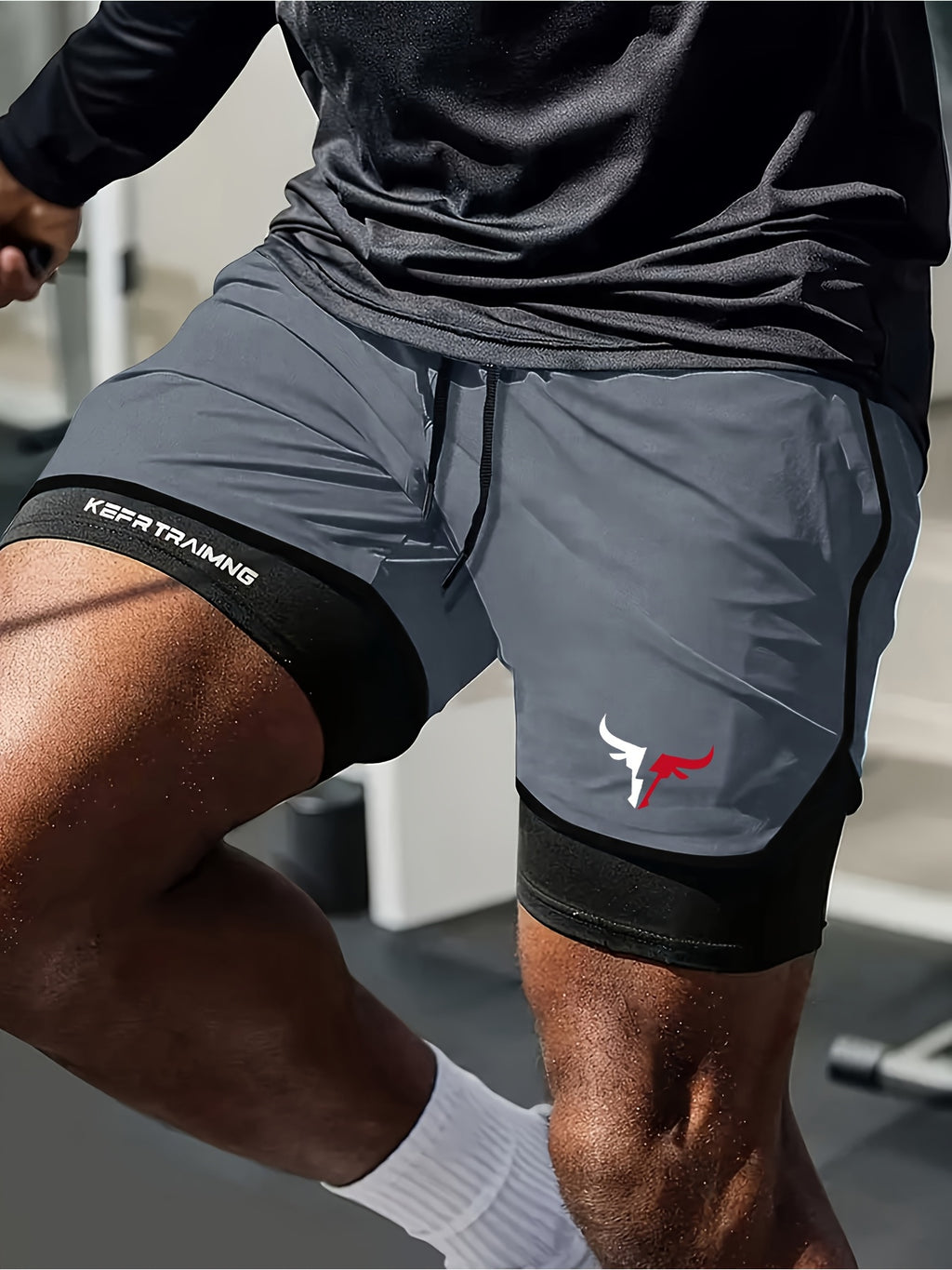 Men'S 2-in-1 Quick-Dry Athletic Shorts - Moisture-Wicking Workout Shorts with Pockets, Regular Fit for Gym, Hiking &amp; Beach, Breathable Fabric, Durable Construction, Vibrant Casual Wear, Men Short With Mesh Liner, Men Short Wi