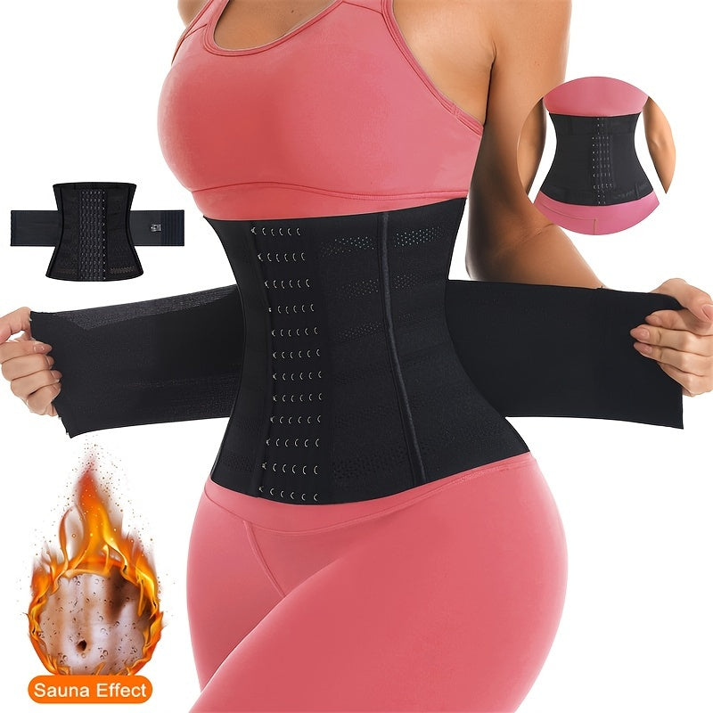 Ceinture abdominale femme, double couche renforcée, gaine de taille et body shaper, pour modeler et soutenir la taille efficacement.