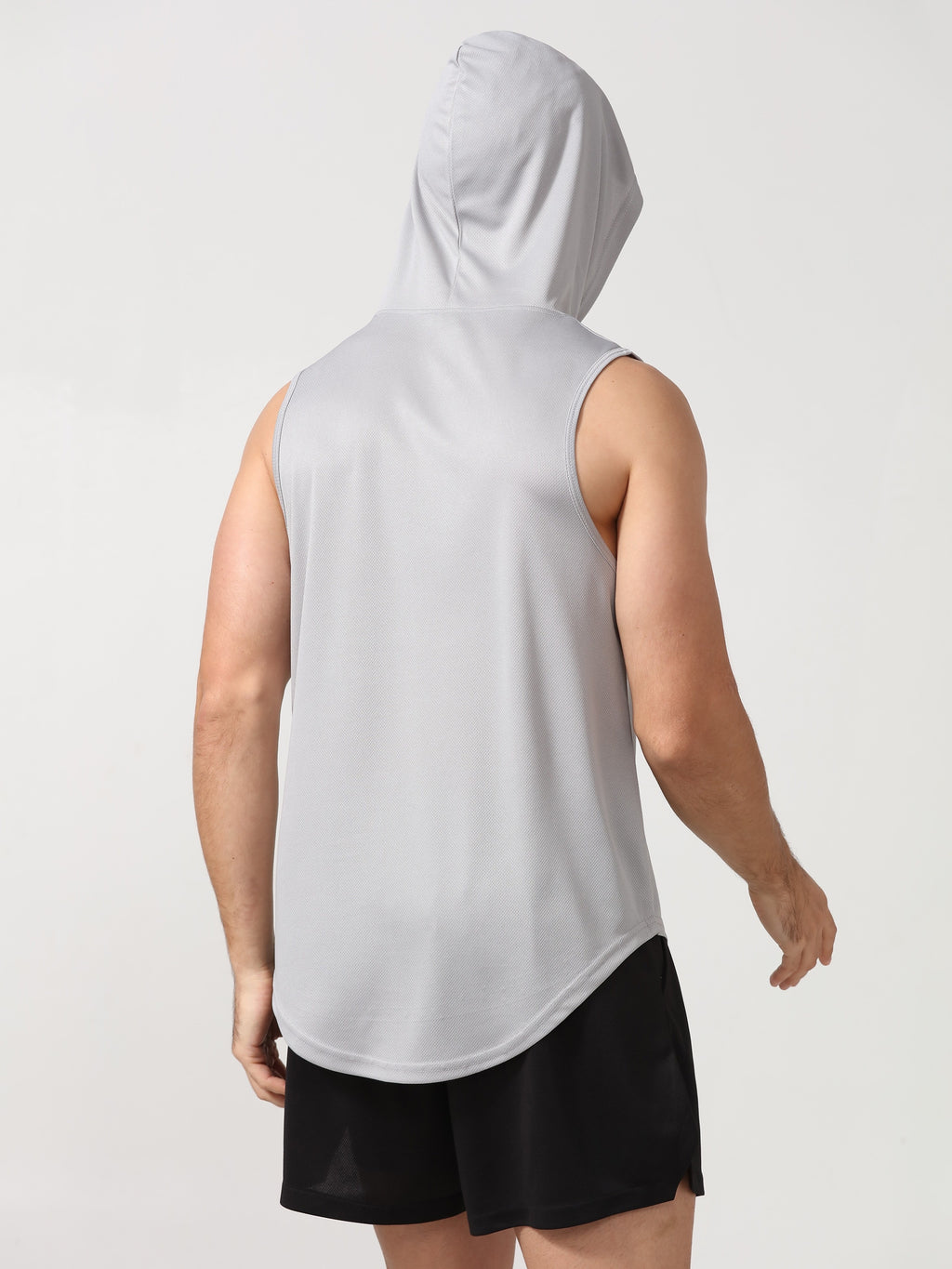 Veste sans manches homme à capuche, respirante, idéale pour course, entraînement et activités outdoor.