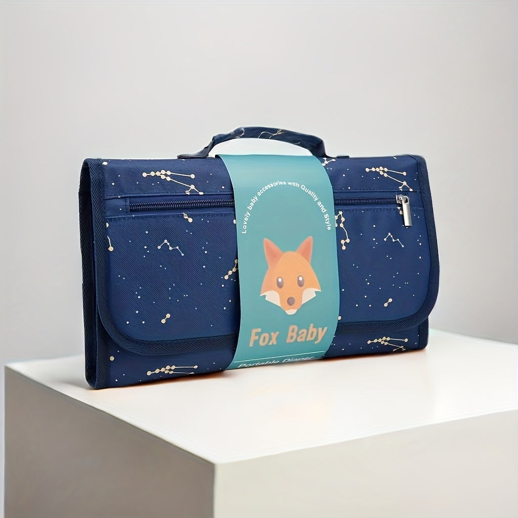 Tapis à langer portable pour sacs ou tables à langer, pratique pour changer bébé d’une main, idéal cadeau naissance ou voyage.