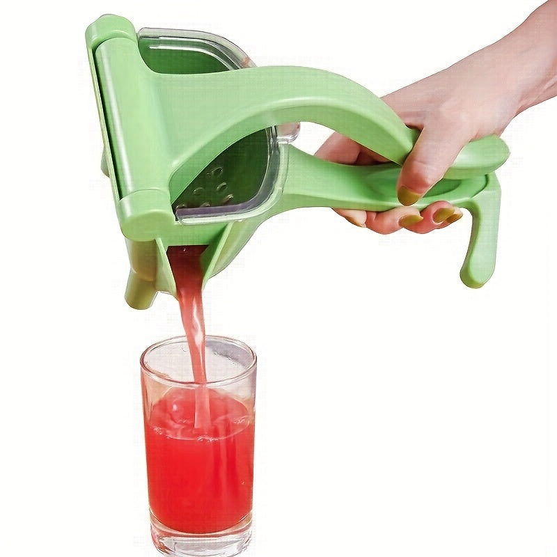 Presse-agrumes manuel multifonction, compact et portable, extraction de jus sans électricité, pour fruits et citrons, en plastique durable.