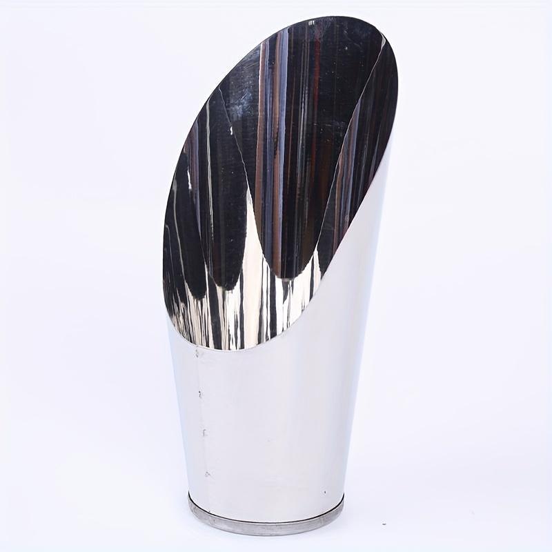 مجرفة دلو متينة من الفولاذ المقاوم للصدأ - مثالية للنباتات العصارية والشتلات والنباتات المزروعة في أوعية | أدوات أساسية للحدائق المنزلية مع مجرفة ناعمة وعاكسة