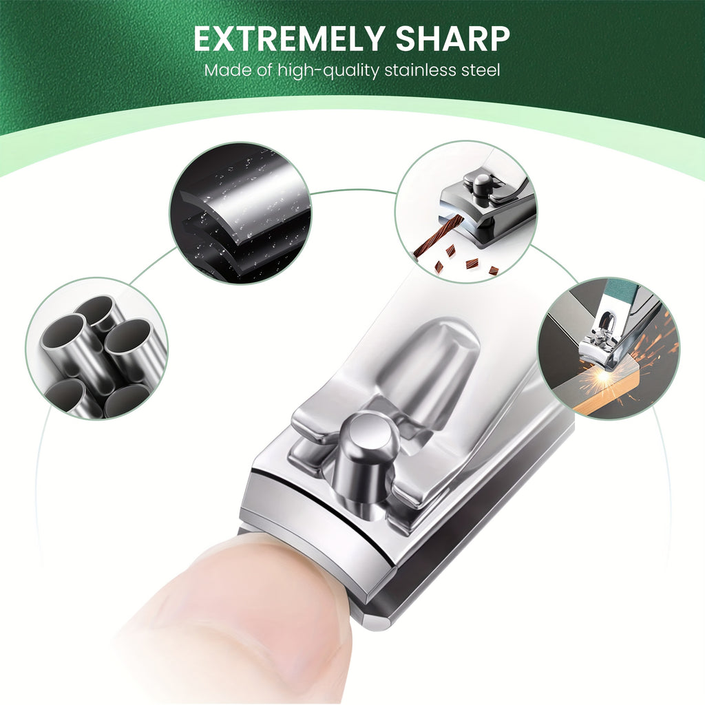 Lot de 30 kits manucure luxe en acier inoxydable, outils complets avec étuis portables, parfaits pour soins mains, pieds et visage.