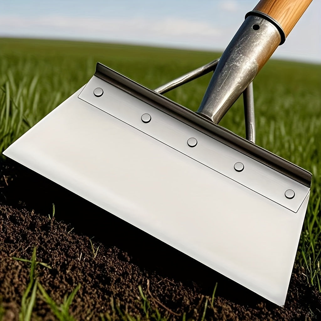 Pelle de jardin multifonction en acier Outil robuste pour gratter les murs, enlever la neige, retirer les mauvaises herbes et nettoyer jardins et fermes. (Sans manche)