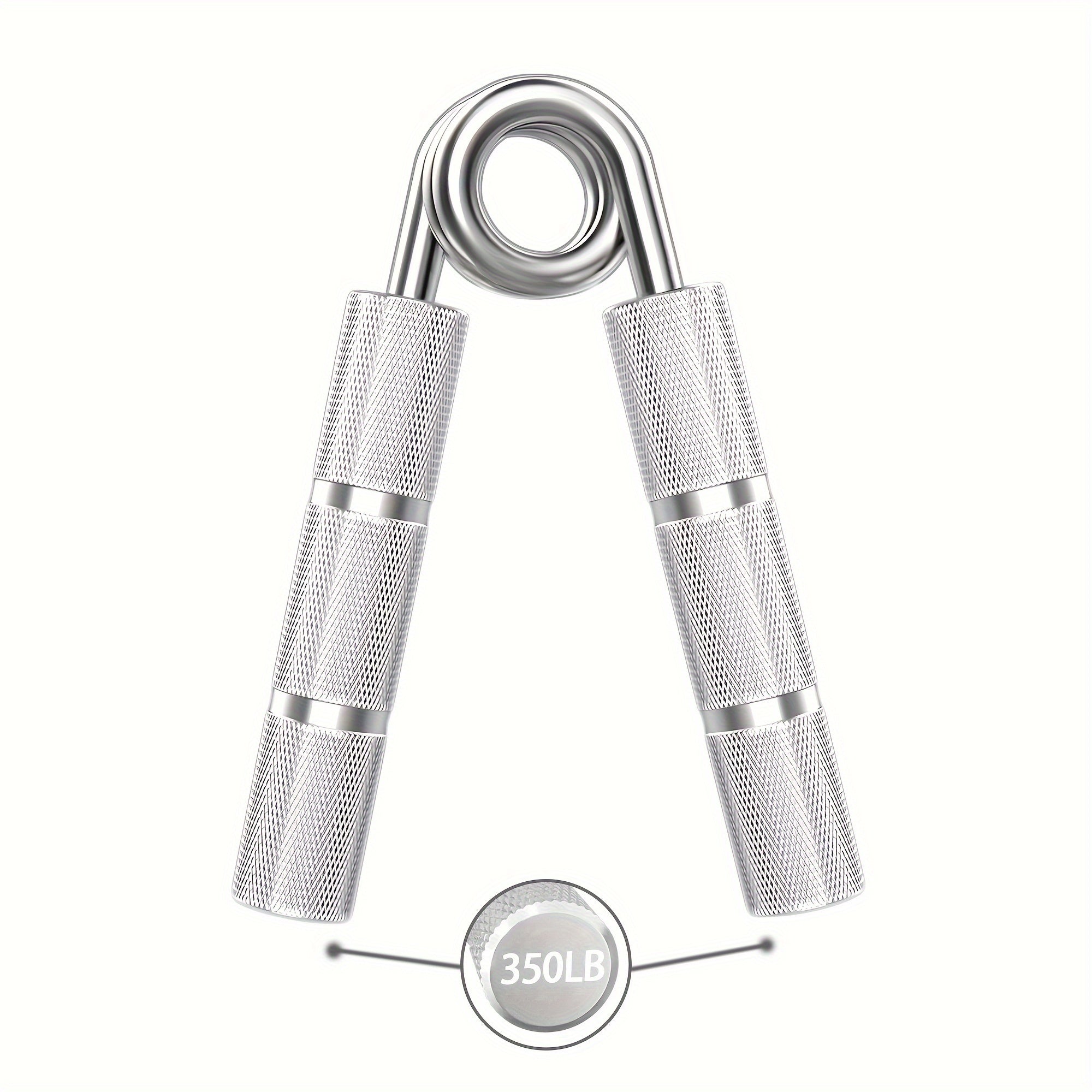 Gripper métallique main 22,68‑158,76 kg, entraîne poignets et avant-bras, renforcement préhension et muscles de la main.