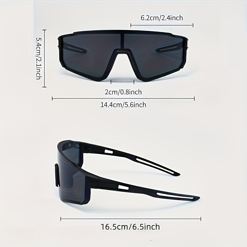 Lot de 4 lunettes unisexe à large monture, verres uniques revêtus, style décoratif, idéales pour un usage quotidien.