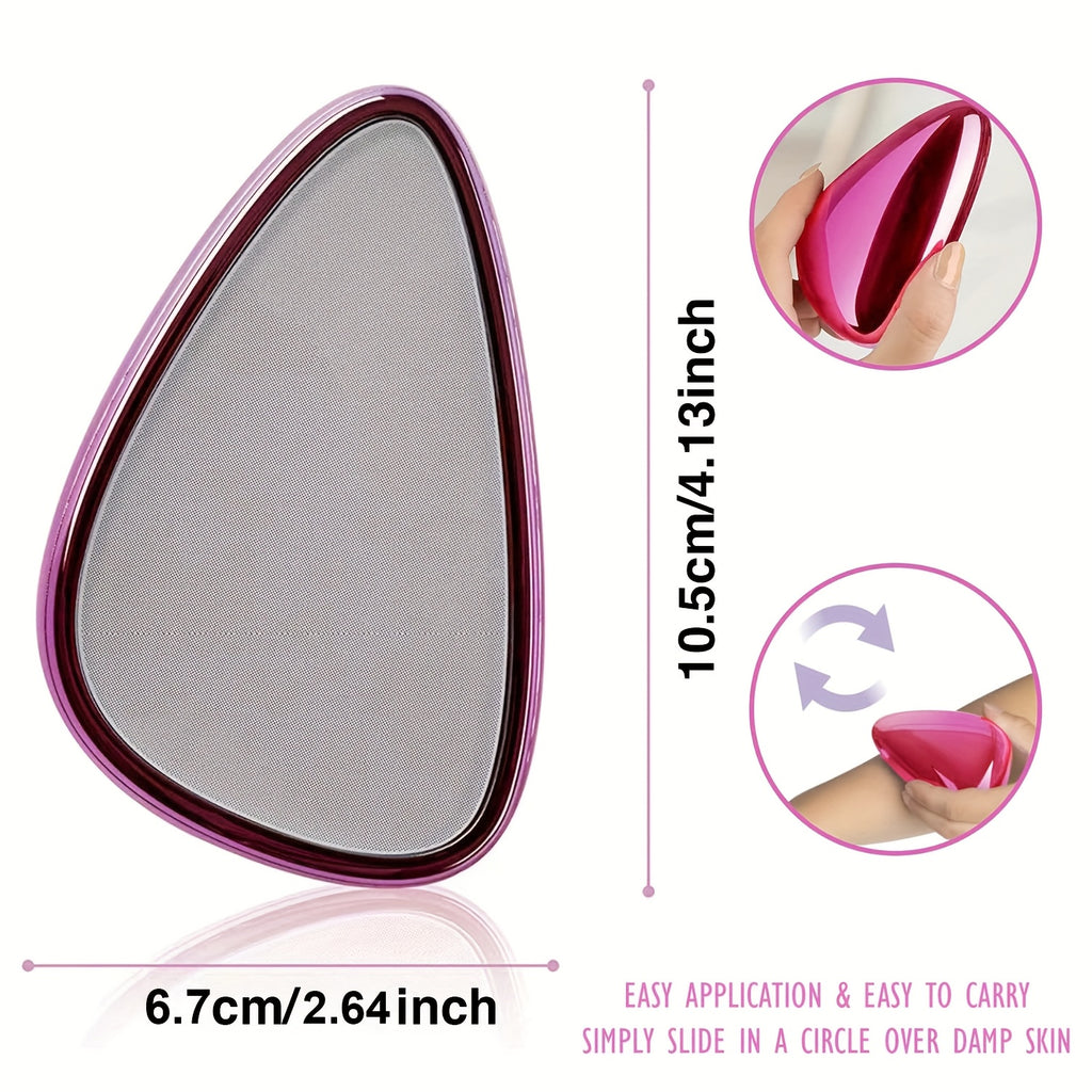 Épilateur portable indolore, design ergonomique, retire efficacement poils jambes, bras et dos, outil lisse et pratique pour femmes et hommes.