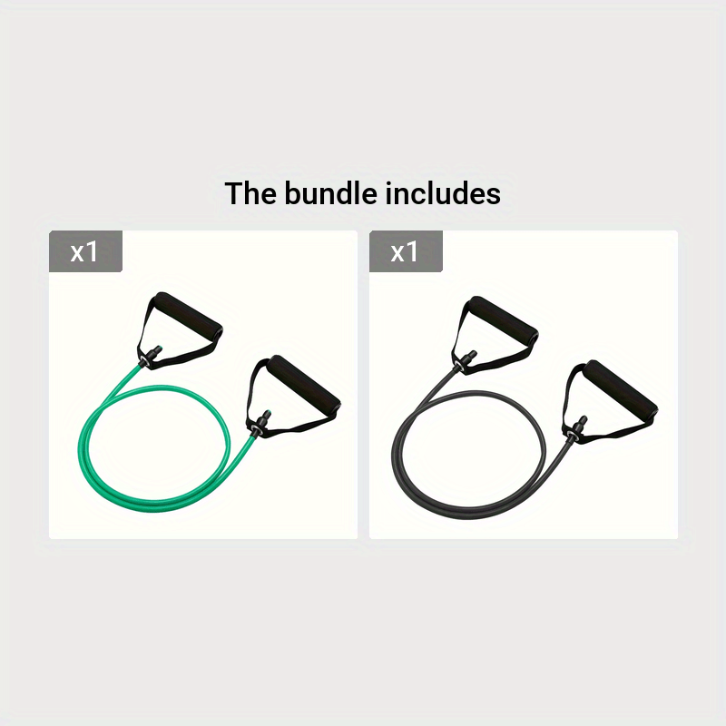 1pc 5 Levels Yoga Resistance Bands With Handles, Fitness Stretching Rope, For Home Workouts And Strength Training, Pilates, Body Shaping