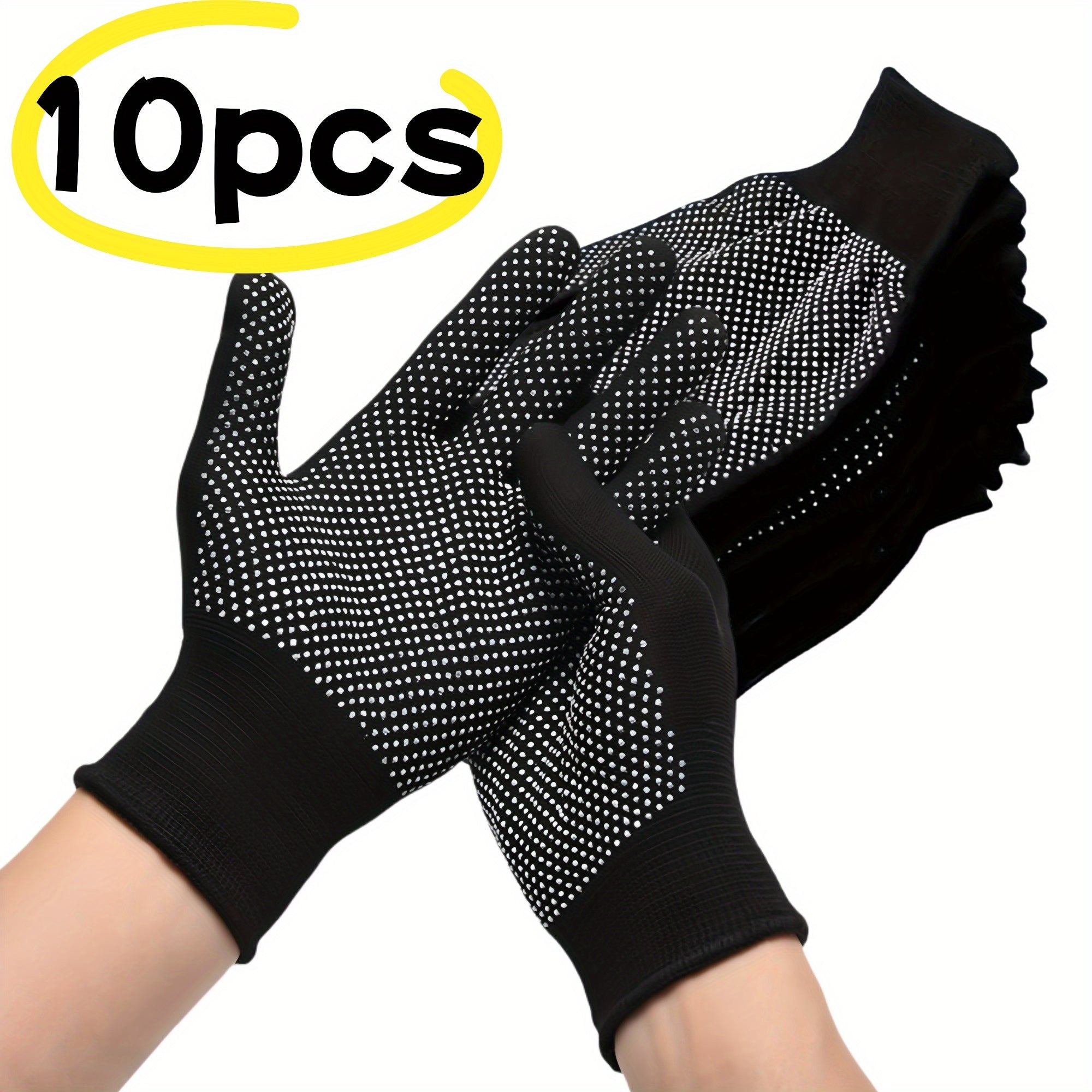 Gants légers à picots adhérents, nylon respirant, confortables et polyvalents, parfaits pour cyclisme, pêche, camping et activités extérieures.
