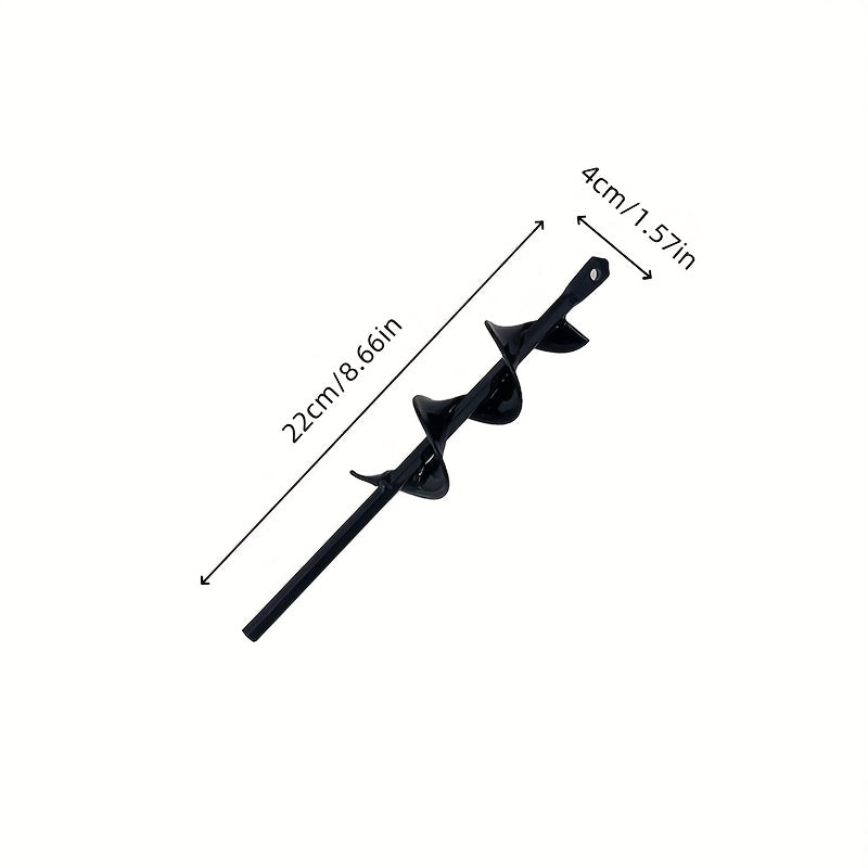 Heavy-Duty Spiral Drill Bit for Gardening &amp; Lawn Care - 3/8" Hex Shank, Sharp Blades, Ergonomic Handle, Multi-Size (3/4" to 2" Heads) for Digging, Sod, Weeding, Weed Removal, Garden Tool, Robust Construction, Durable Construc