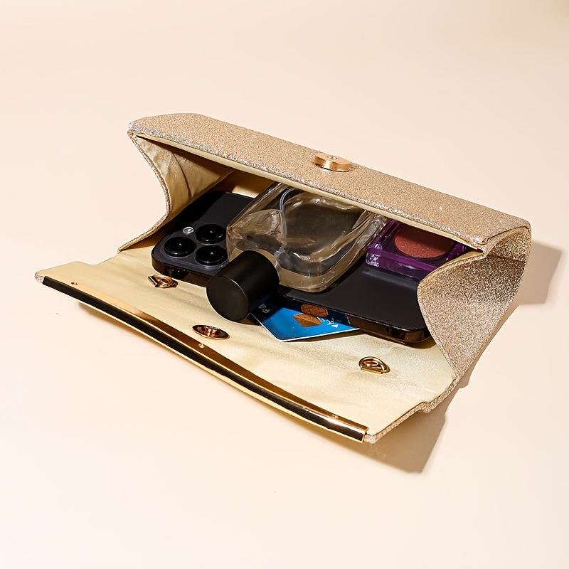 Sac soirée femme style européen, matière pailletée, bandoulière croisée, élégant pour mariage et occasions spéciales, cadeau idéal fête des mères.