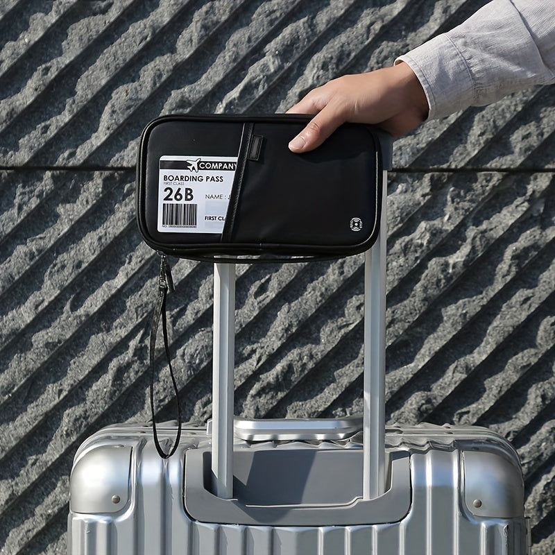 Portefeuille de voyage pour passeports et documents, organise et protège efficacement les papiers de toute la famille.