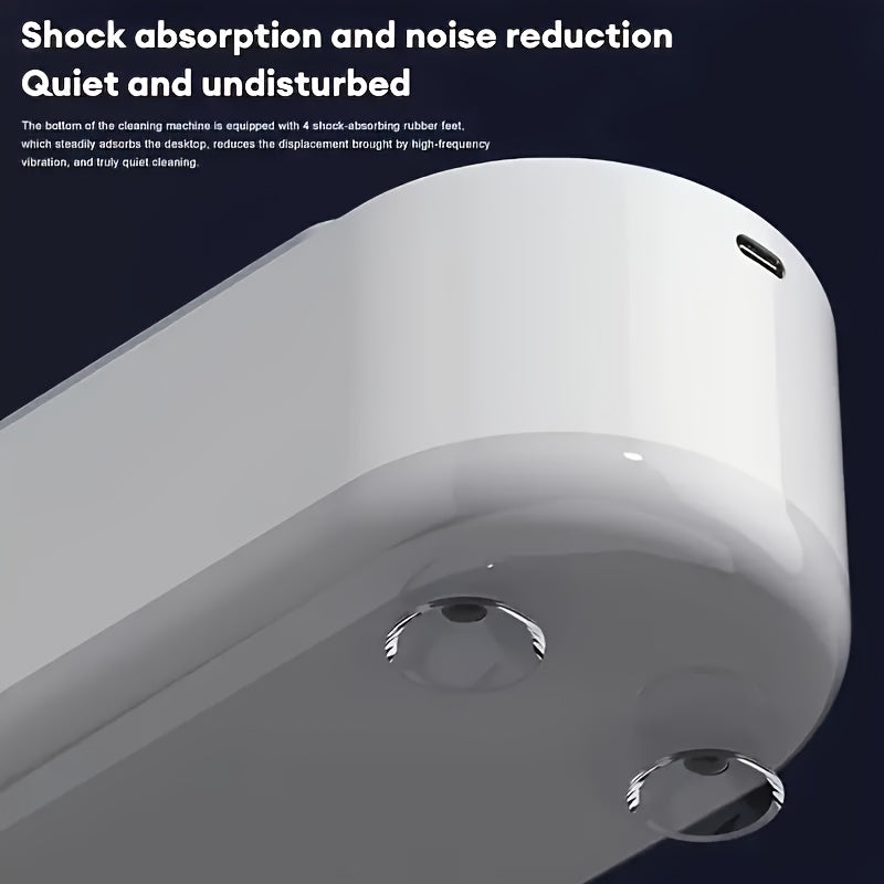 Machine de nettoyage multifonction portable, rechargeable USB, vibration haute fréquence, idéale pour bijoux, lunettes, montres et usage domestique.