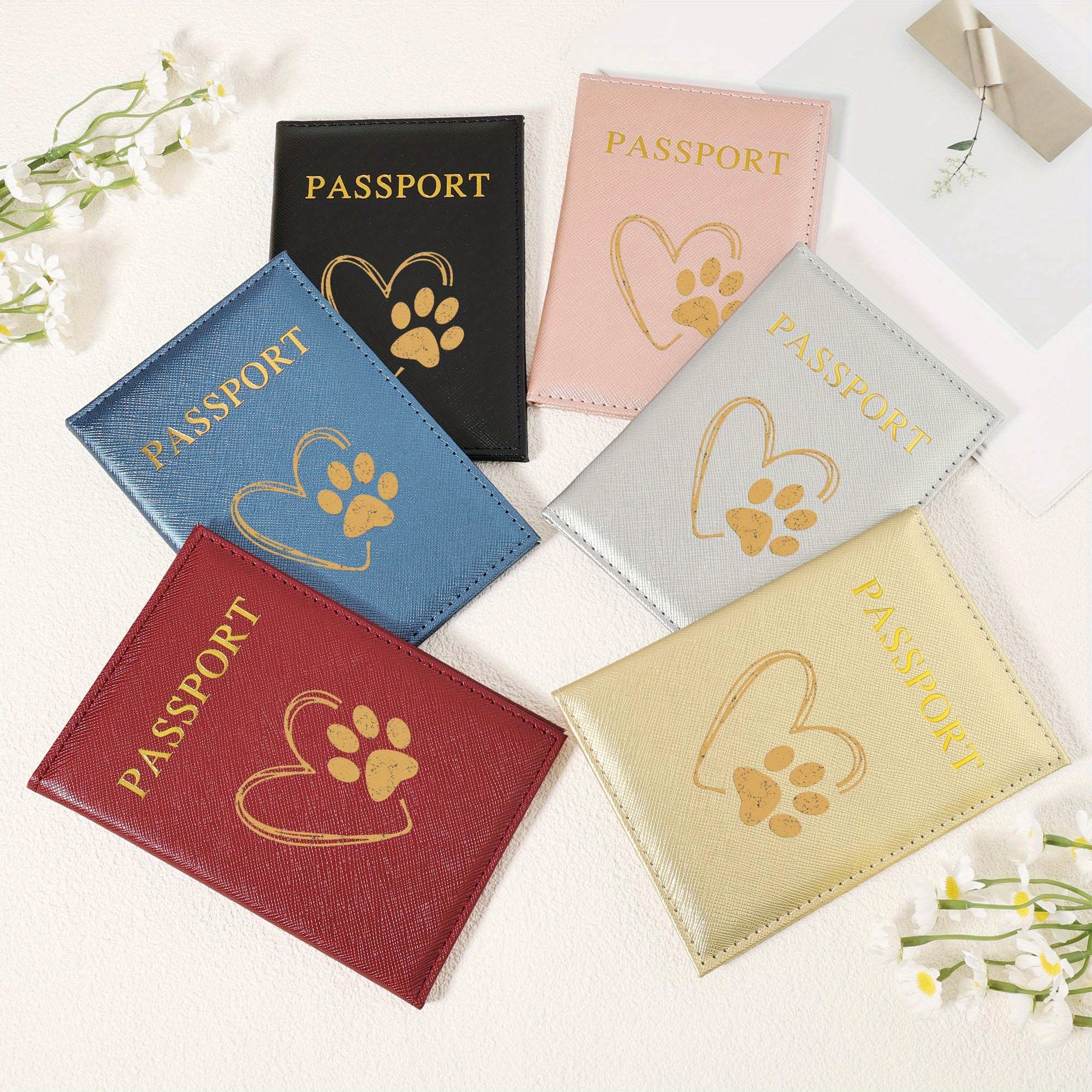 1pc Slim Passport Holder Wallet - Lightweight Travel document case with Open Closure, Nylon Interior - Compact Passport Organizer for Men & Women, Business or Vacation Trips - Available in White & other colors, Passport Trave