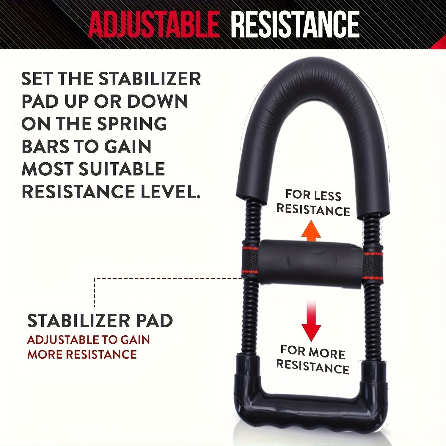 Renforce-poignets en fer réglable, appareil manuel pour avant-bras et mains, idéal rééducation, athlètes et entraînements maison, portable et ajustable.