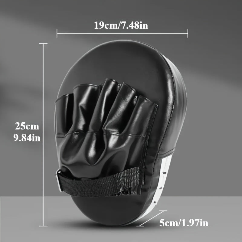 Lot de 2 cibles de frappe ergonomiques en EVA, légères et durables, idéales pour boxe, sanda et taekwondo, faciles à transporter.