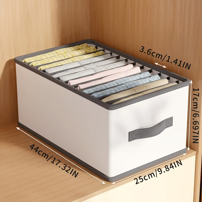 1/3pcs Foldable Drawer Storage Basket, Non-Woven Fabric, Pants Underwear Socks Bra Organizer Storage Box, Father'S Day Gift, Drawer Organizer | Multifunctional | Lightweight, Nylon Drawer Storage Bag with Handle, Divided Clot