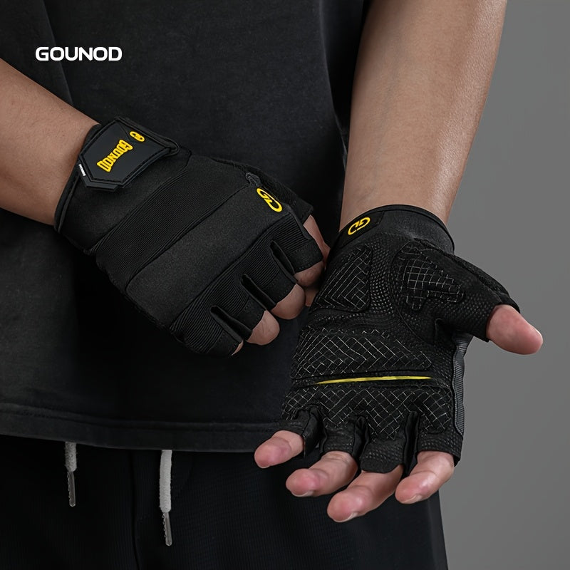 Gants de musculation robustes avec grip antidérapant, fermeture ajustable et design ergonomique pour bodybuilding, traction, haltérophilie et entraînements intensifs.