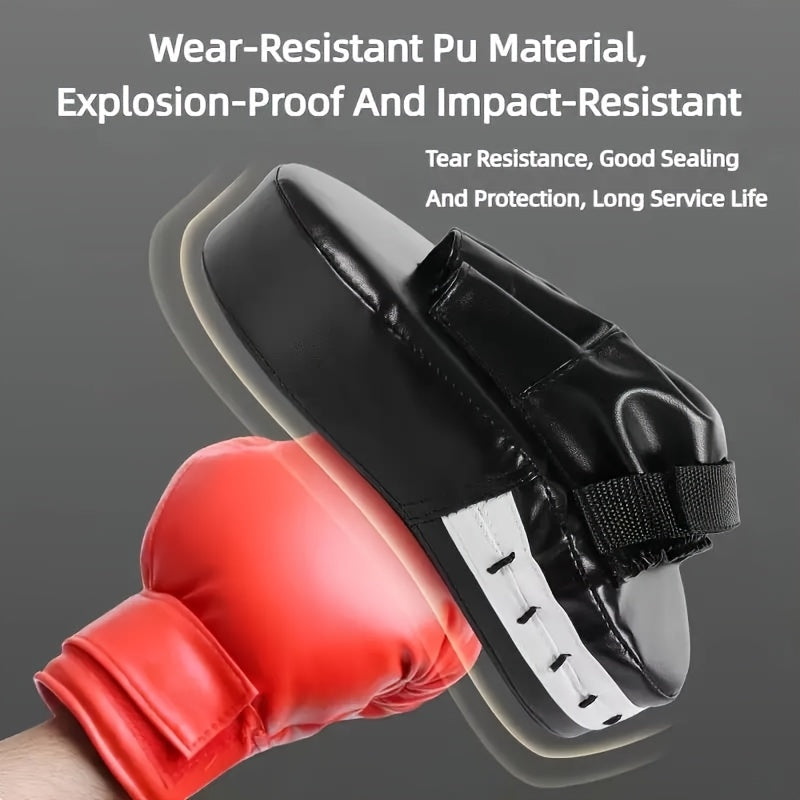 Lot de 2 cibles de frappe ergonomiques en EVA, légères et durables, idéales pour boxe, sanda et taekwondo, faciles à transporter.