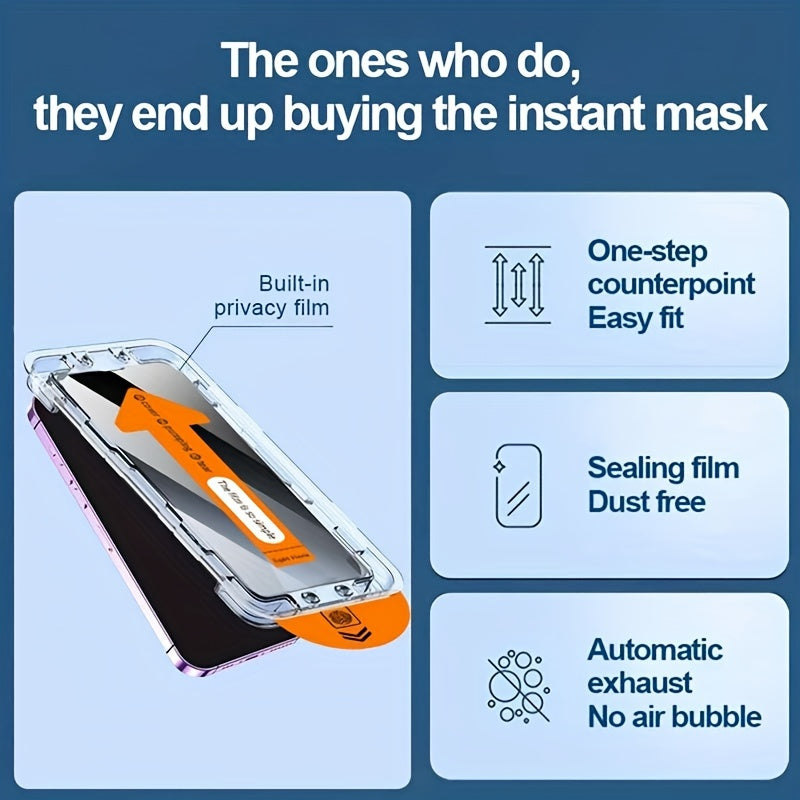 Lot de 5 Protecteurs d’Écran iPhone : Verre trempé 9H, couverture totale, anti-rayures et anti-traces, compatible Dynamic Island et coques.