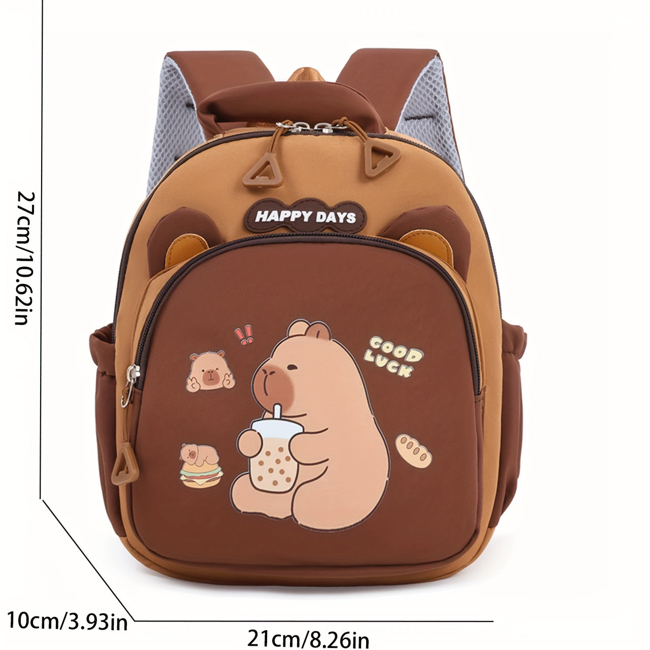 Cute Capybara Pattern Backpack - Large Capacity, Lightweight &amp; Stylish, Adjustable Straps, Durable Lining, Perfect for School, Travel &amp; Outings, Capybara Accessorie