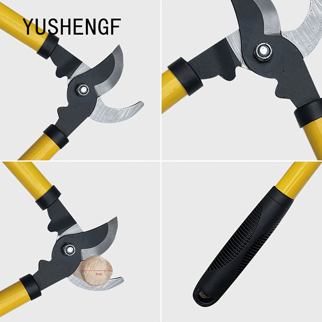 Sécateur multifonction robuste, lame acier SK5 tranchante, portable, pour branches épaisses, tiges de fleurs et arbres fruitiers, économe en effort.