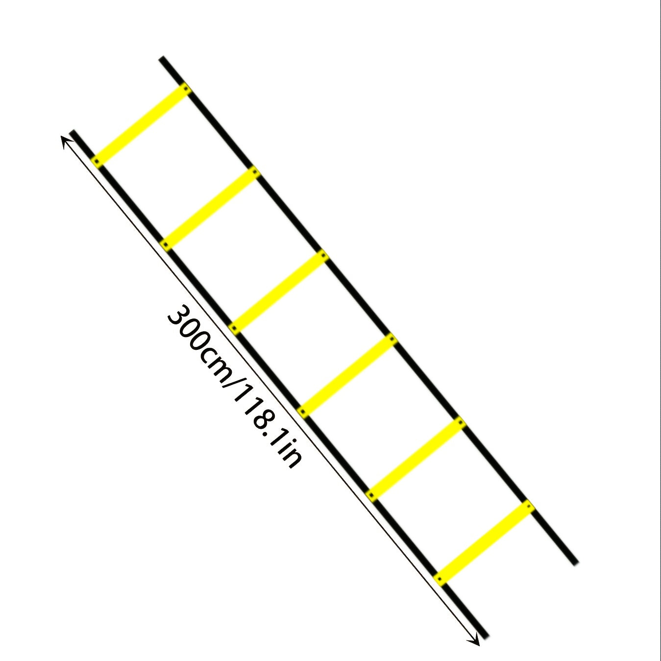 Agility Equipment 20-Step Ladder 10m/12-Step Ladder 6m/6-Step Ladder 3m Speed Ladder Training Ladder for Soccer, Speed, Rugby Fitness Foot Training