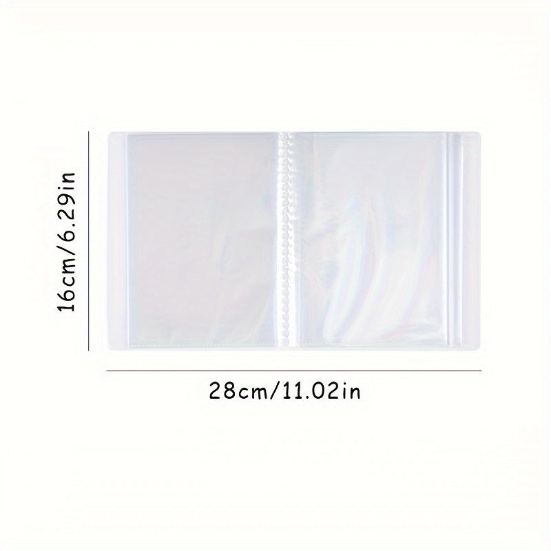 Album de rangement 40 pièces grande capacité pour autocollants, photos, cartes et notes adhésives, idéal pour maison, bureau, école et voyage.