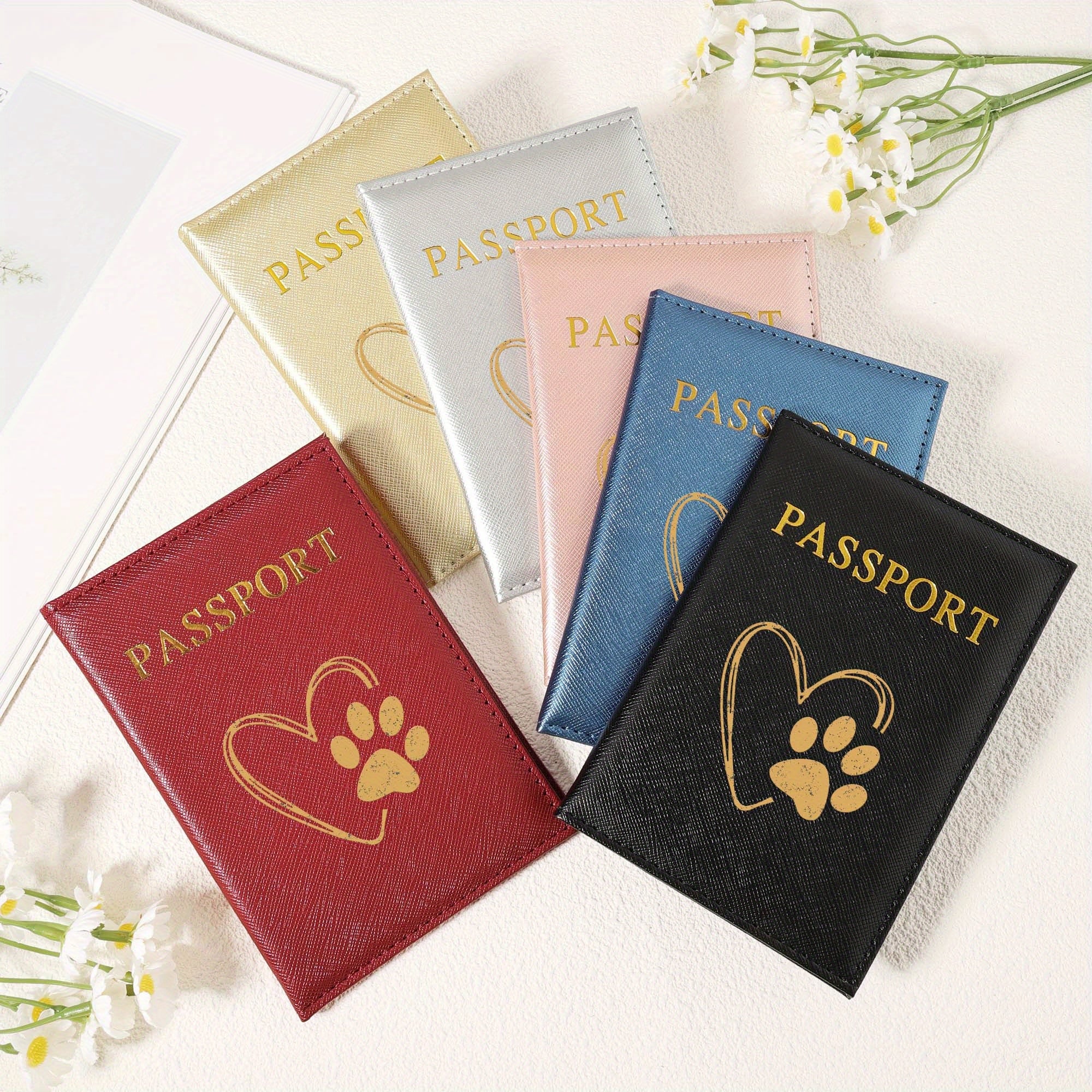 1pc Slim Passport Holder Wallet - Lightweight Travel document case with Open Closure, Nylon Interior - Compact Passport Organizer for Men & Women, Business or Vacation Trips - Available in White & other colors, Passport Trave