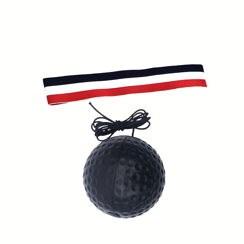 Balle de réaction montée sur tête pour entraînement vitesse et agilité, cible de boxe idéale à domicile pour réflexes et coordination.