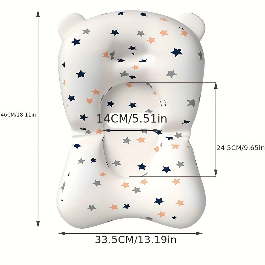 Siège de bain bébé PanLynner, filet antidérapant 0-3 ans, coussin doux en polyester avec sangle de sécurité pour nourrisson et tout-petit.