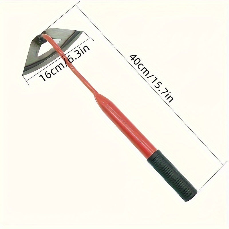 Binette creuse en acier trempé (1 ou 2 pcs) Outil manuel durable pour désherbage précis et entretien des légumes et cultures potagères.