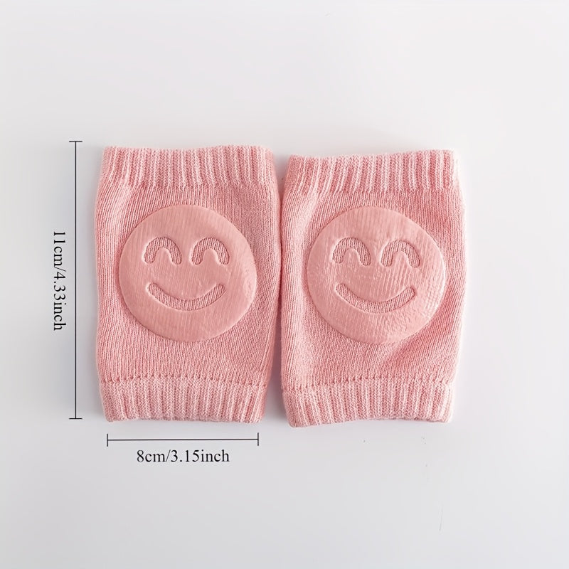 Lot de 2 genouillères pour enfants, antidérapantes et anti-chute, idéales pour apprendre à marcher ou ramper, tailles 0-3 ans.