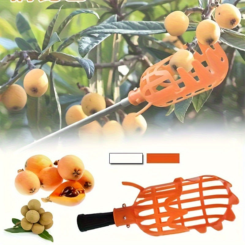 Heavy-Duty Fruit Picker Tool with Lightweight Design - Efficient Harvesting for Orchards, Farms, Gardens - Durable Construction, Easy to Use Gardening Equipment for Apples, Cherries, Peaches, Tomatoes - Ideal for Home &amp; Like