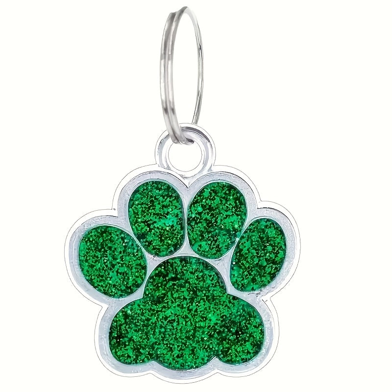 1pc Custom Dog Tag, Personalized Pet ID Plate with Laser Engraving - Durable and Fade-Resistant Cat Paw Tag for Dogs
