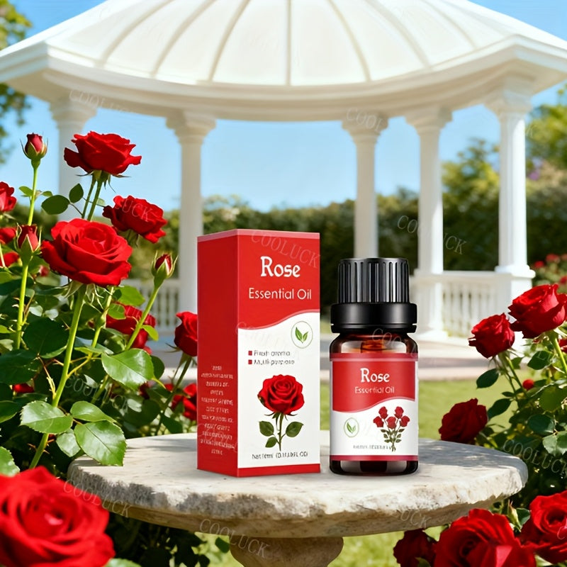 Huile essentielle 10 ml multi-arômes Lavande, citron, océan, rose, parfum durable, idéale pour diffuseur, humidificateur, voiture, bougies, maison ou hôtel.