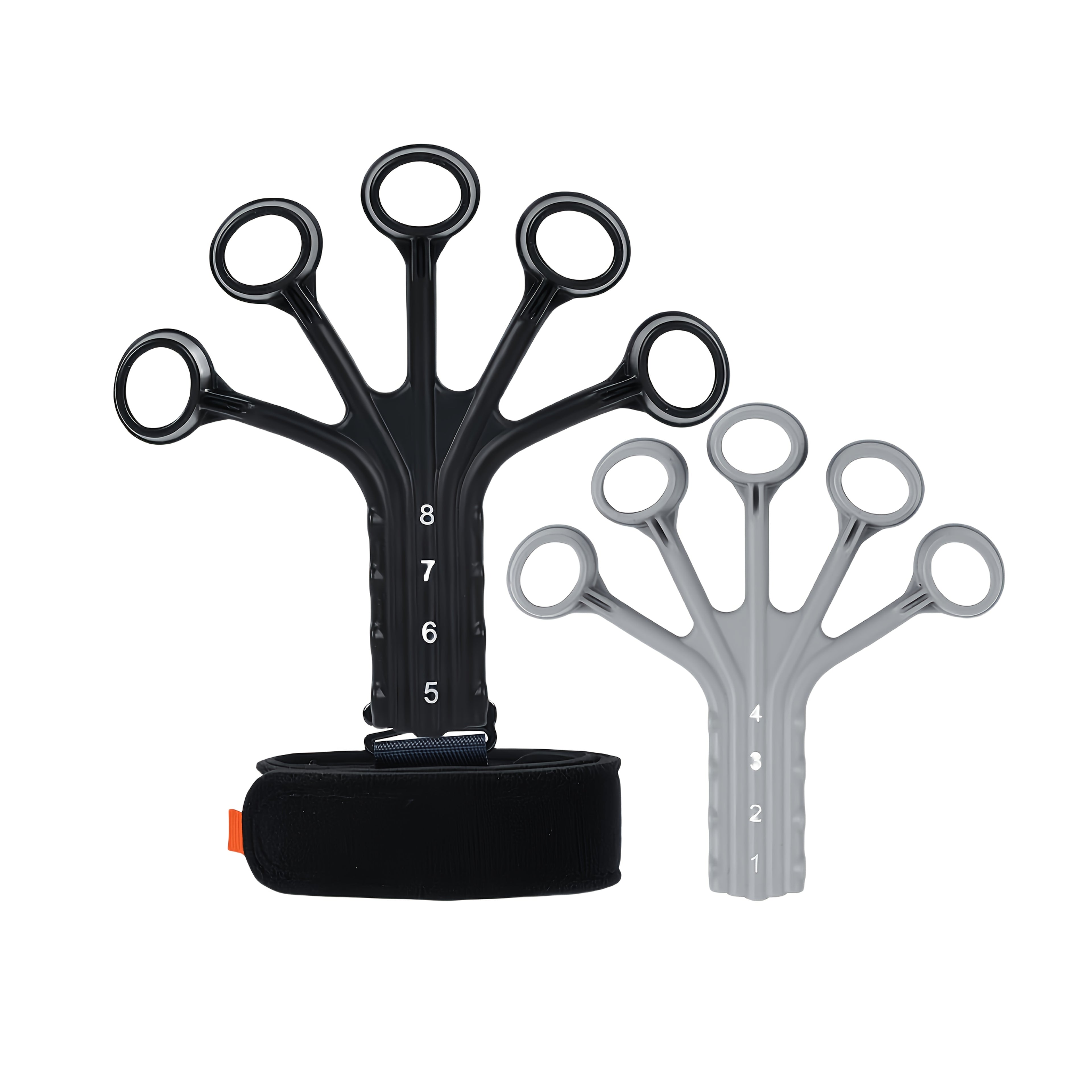 Entraîneur de force en silicone avec exerciteur de doigts, résistance réglable, parfait pour renforcement musculaire, rééducation et usage quotidien.